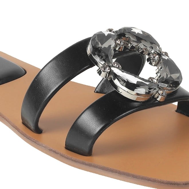 Mochi Women Black Casual Slip Ons (SKU: 41-374L-11-42)