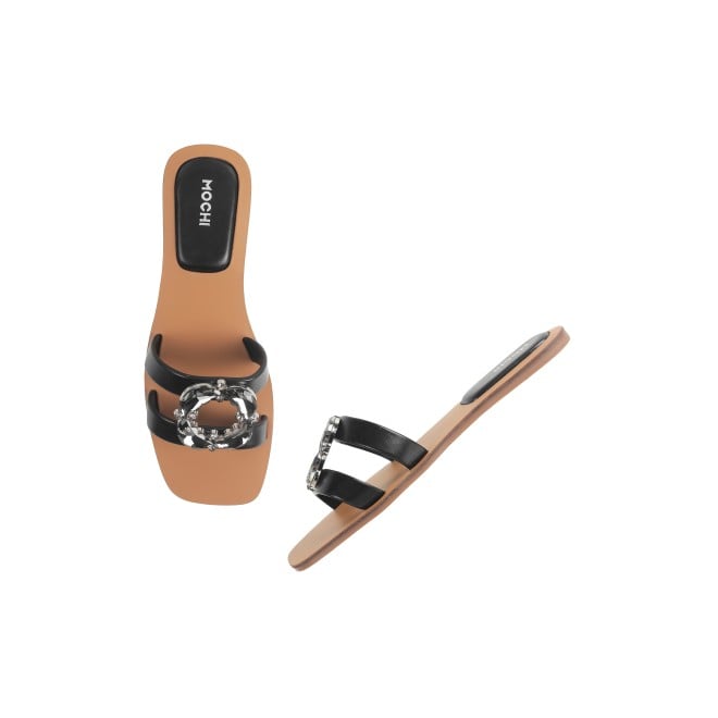 Mochi Women Black Casual Slip Ons (SKU: 41-374L-11-42)