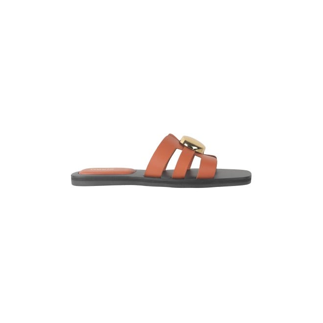 Mochi Women Tan Casual Slippers (SKU: 41-375L-23-42)