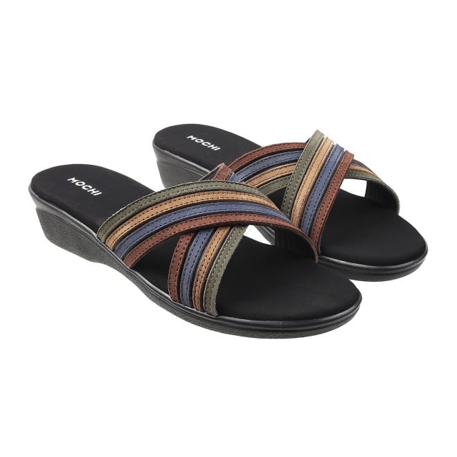 Mochi Women Multi Casual Slip Ons (SKU: 41-3837L-13-42)