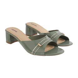 Women Green Casual Slip Ons