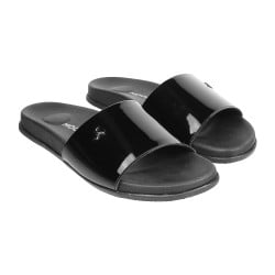 Women Black Casual Slip Ons