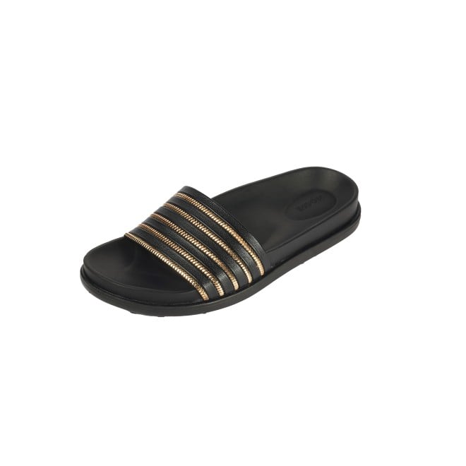 Mochi Women Black Casual Slip Ons (SKU: 41-402-11-36)