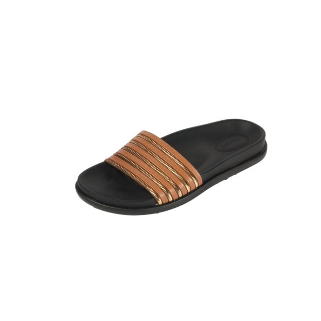 Mochi Women Tan Casual Slip Ons (SKU: 41-402-23-36)