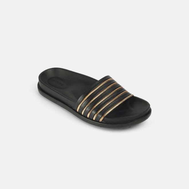 Mochi Women Black Casual Slip Ons (SKU: 41-402-11-36)