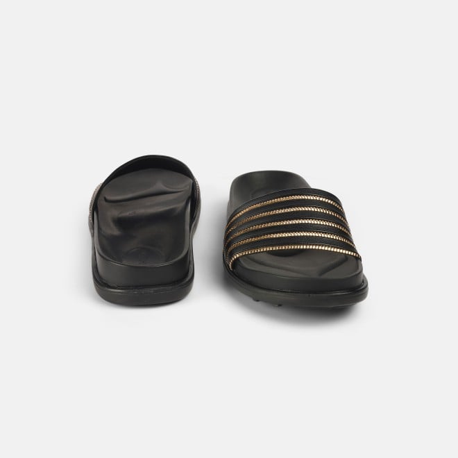 Mochi Women Black Casual Slip Ons (SKU: 41-402-11-36)
