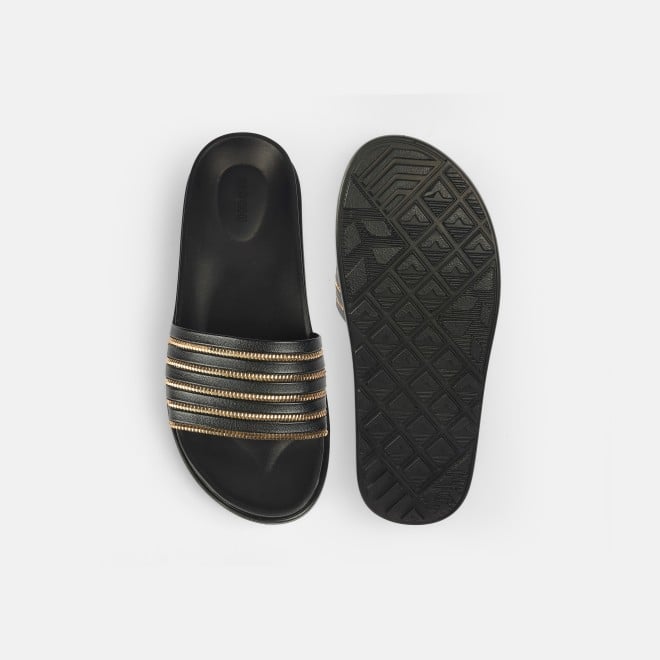 Mochi Women Black Casual Slip Ons (SKU: 41-402-11-36)