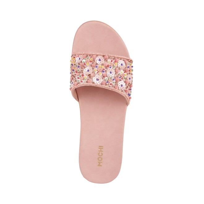 Mochi Women Peach Casual Slippers (SKU: 41-4043-80-36)