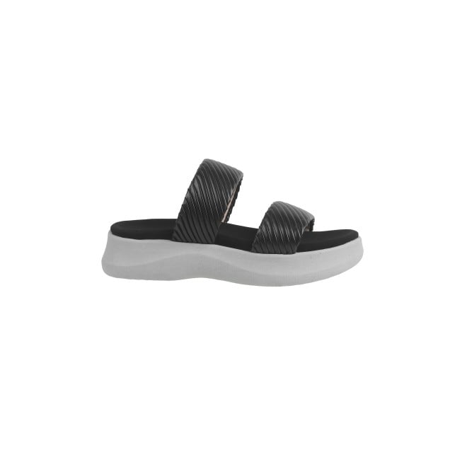 Mochi Women Black Casual Slip Ons (SKU: 41-405-11-38)