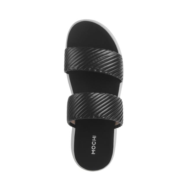 Mochi Women Black Casual Slip Ons (SKU: 41-405-11-38)
