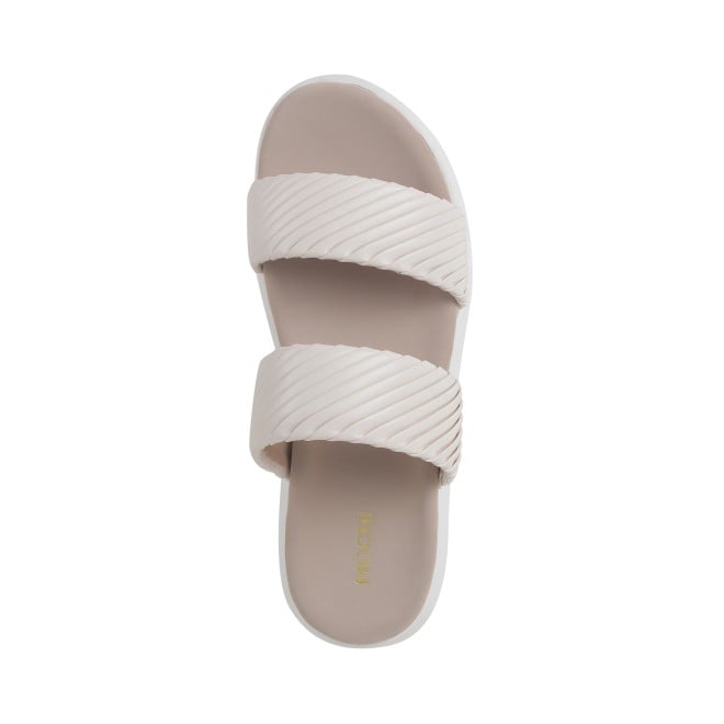 Mochi Women Off-White Casual Slip Ons (SKU: 41-405-66-38)