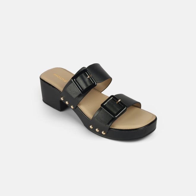 Mochi Women Black Casual Slip Ons (SKU: 41-407-11-36)