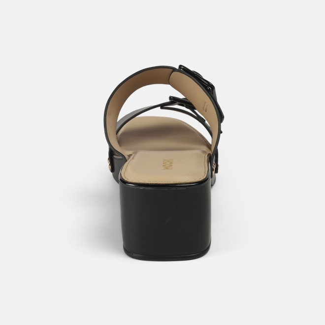 Mochi Women Black Casual Slip Ons (SKU: 41-407-11-37)