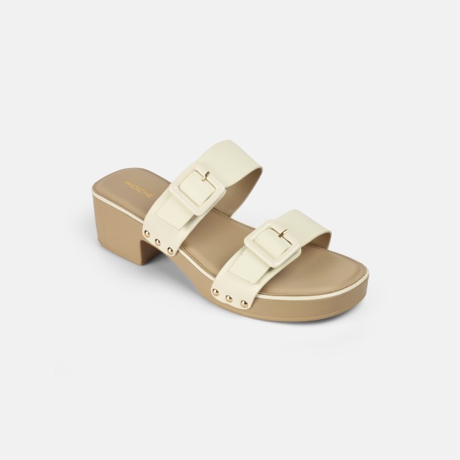 Mochi Women Off-white Casual Slip Ons (SKU: 41-407-66-37)