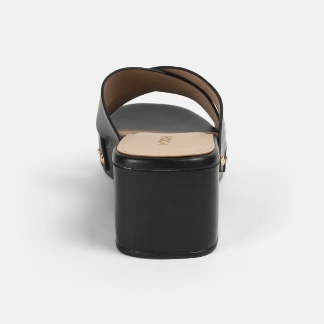 Mochi Women Black Casual Slip Ons (SKU: 41-408-11-36)