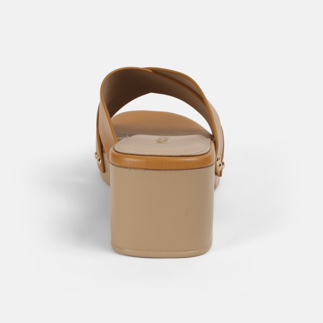 Mochi Women Camel Casual Slip Ons (SKU: 41-408-97-36)