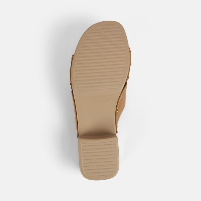 Mochi Women Camel Casual Slip Ons (SKU: 41-408-97-36)