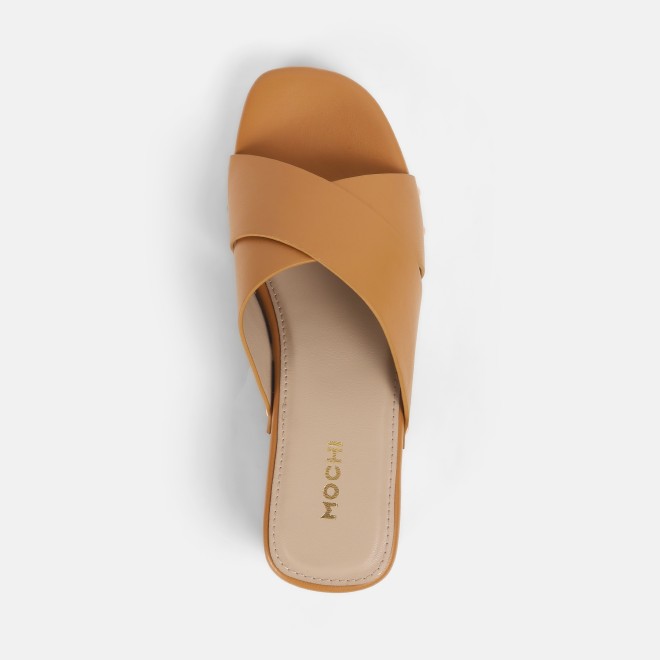 Mochi Women Camel Casual Slip Ons (SKU: 41-408-97-36)