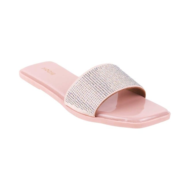 Mochi Women Pink Casual Slippers