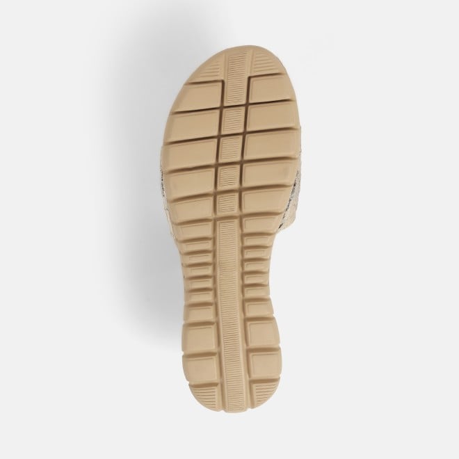 Mochi Women Gold Casual Slip Ons (SKU: 41-410-15-36)
