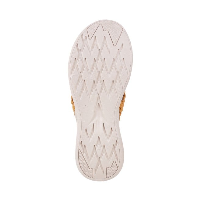 Mochi Women Yellow Casual Slip Ons (SKU: 41-4121L-33-42)