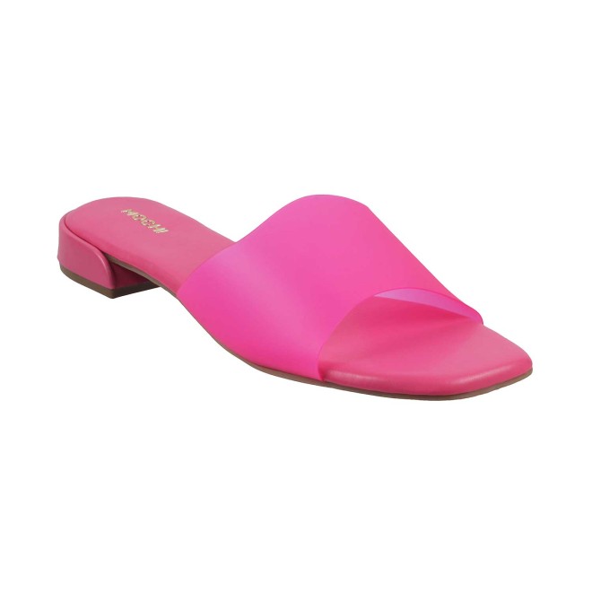 Mochi Pink Casual Slippers for Women