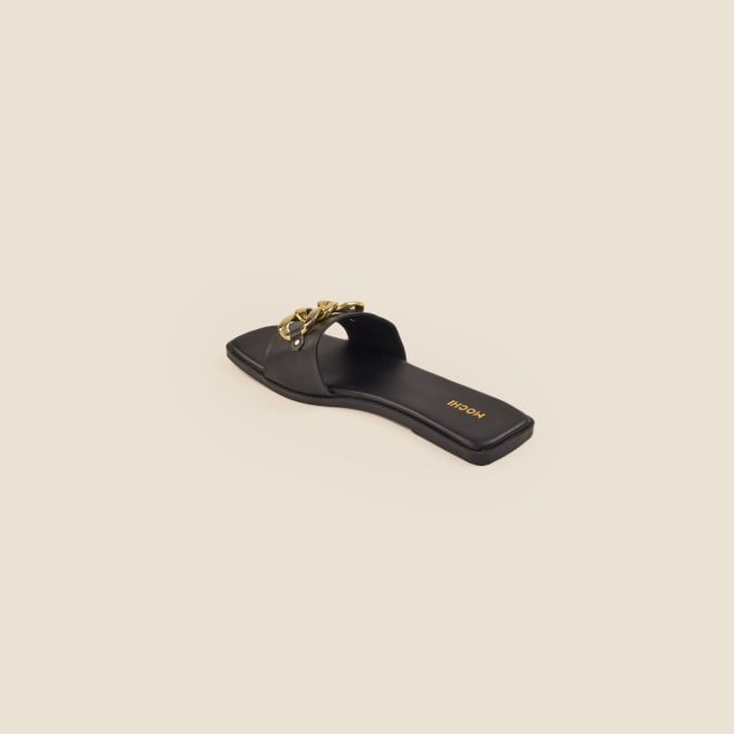 Mochi Women Black Casual Slippers (SKU: 41-4157-11-36)