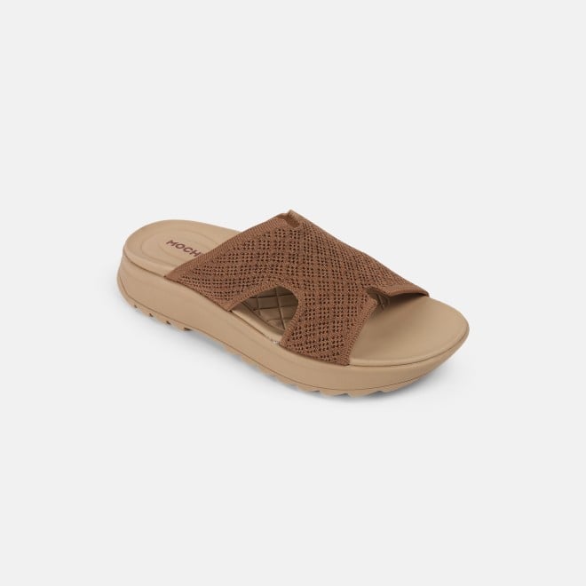 Mochi Women Brown Casual Slip Ons