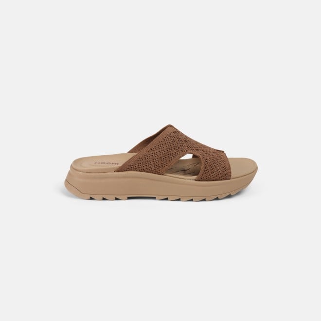 Mochi Women Brown Casual Slip Ons (SKU: 41-419-12-36)