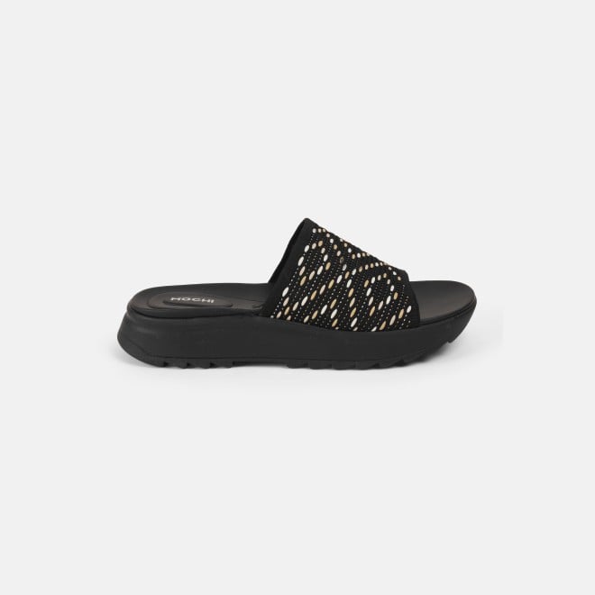 Mochi Women Black Casual Slip Ons (SKU: 41-420-11-36)