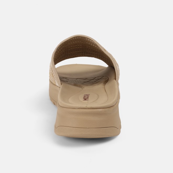 Mochi Women Beige Casual Slip Ons (SKU: 41-420-20-36)