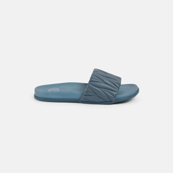 Mochi Women Blue Casual Slip Ons (SKU: 41-421-45-36)