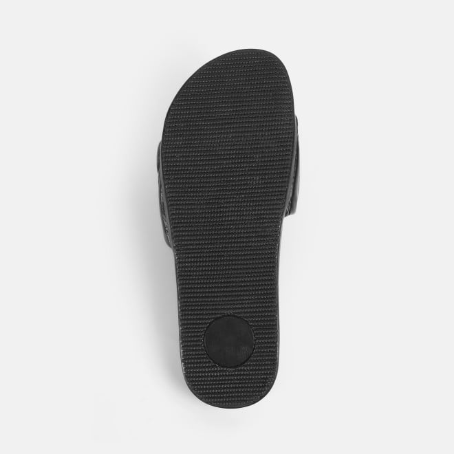 Mochi Women Black Casual Slip Ons (SKU: 41-421-11-36)