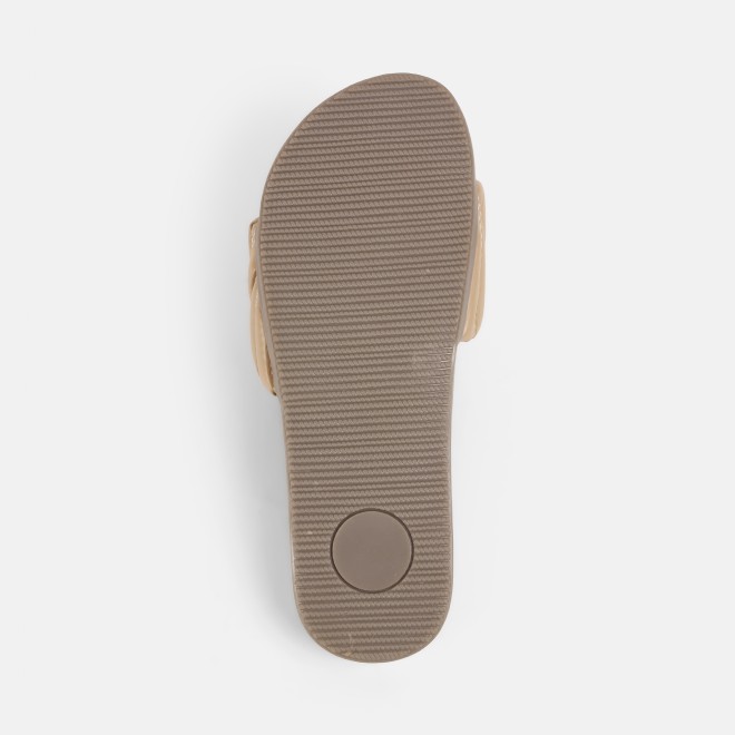 Mochi Women Beige Casual Slip Ons (SKU: 41-421-20-36)