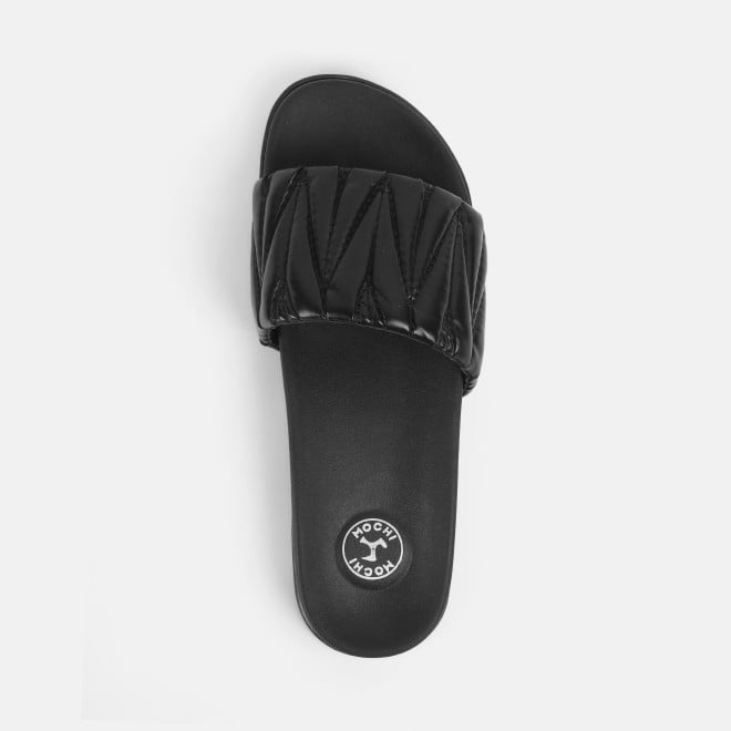Mochi Women Black Casual Slip Ons (SKU: 41-421-11-36)