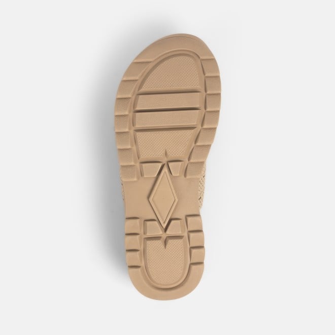 Mochi Women Beige Casual Slip Ons (SKU: 41-422-20-36)