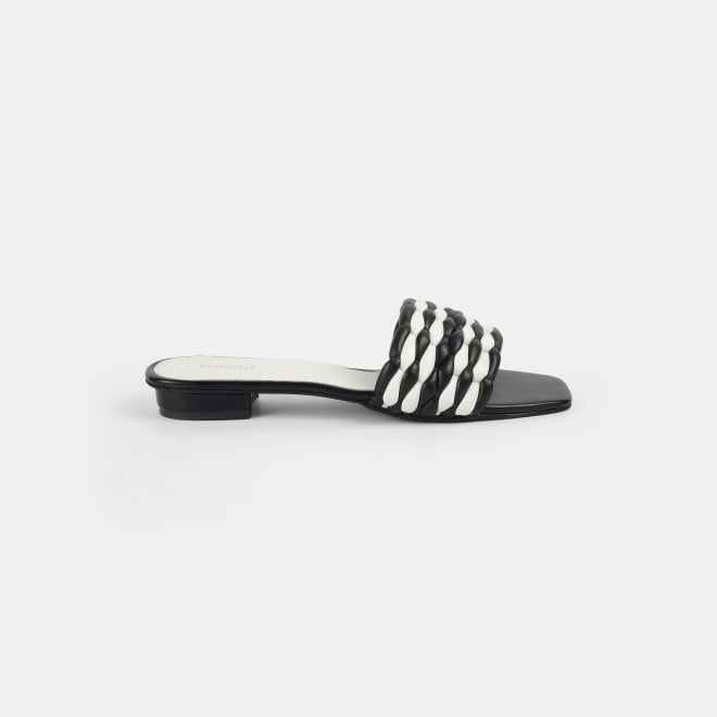 Mochi Women Black Casual Slip Ons (SKU: 41-424-11-36)
