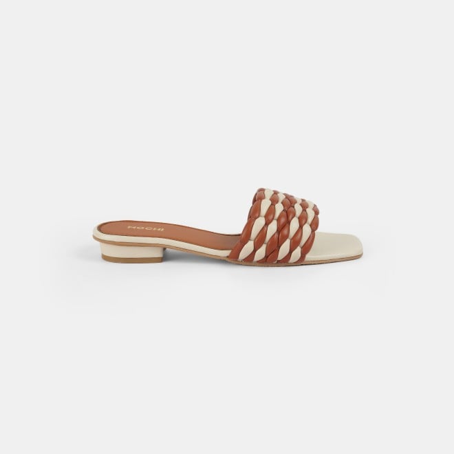 Mochi Women Beige Casual Slip Ons (SKU: 41-424-20-36)