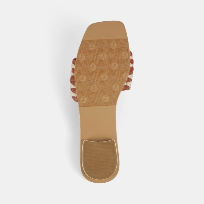 Mochi Women Beige Casual Slip Ons (SKU: 41-424-20-36)