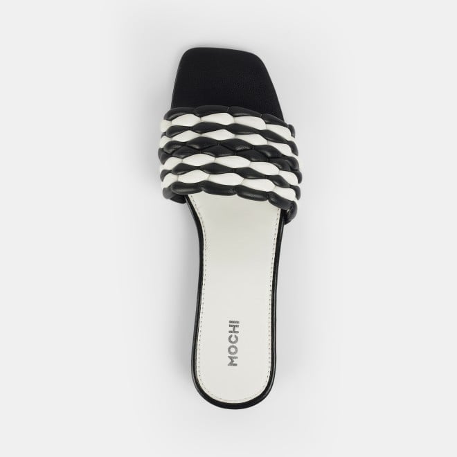 Mochi Women Black Casual Slip Ons (SKU: 41-424-11-36)