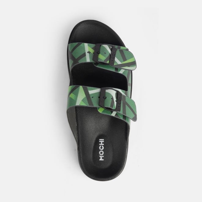 Mochi Women Green Casual Slippers (SKU: 41-426-21-36)
