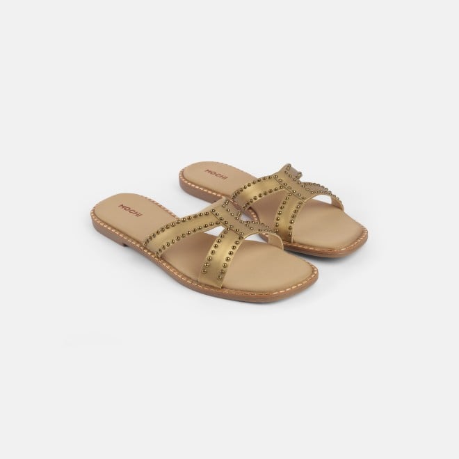 Mochi Women Antic-gold Casual Slip Ons (SKU: 41-427-28-36)