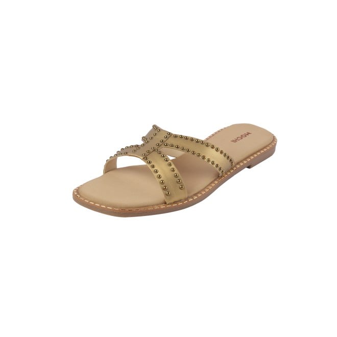 Mochi Women Antic-gold Casual Slip Ons (SKU: 41-427-28-36)