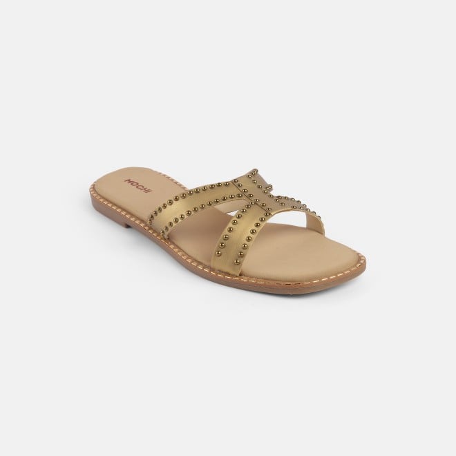 Mochi Women Antic-gold Casual Slip Ons (SKU: 41-427-28-36)