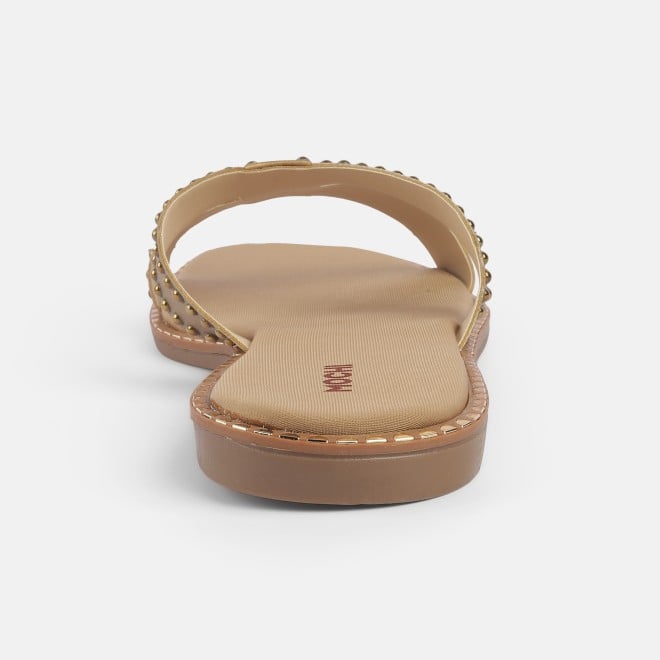 Mochi Women Antic-gold Casual Slip Ons (SKU: 41-427-28-36)