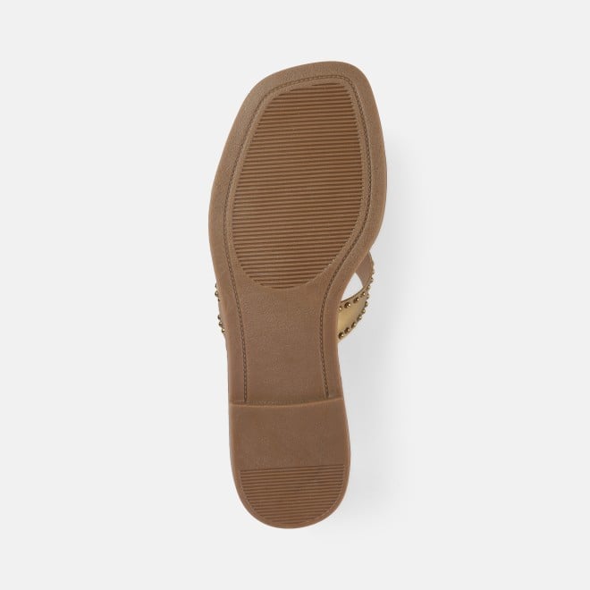 Mochi Women Antic-gold Casual Slip Ons (SKU: 41-427-28-36)