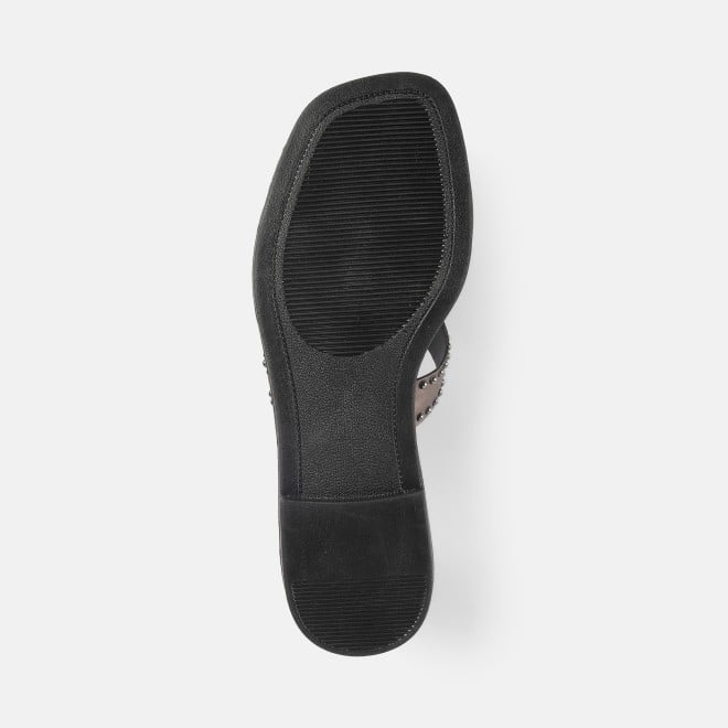 Mochi Women Gun-metal Casual Slip Ons (SKU: 41-427-29-36)