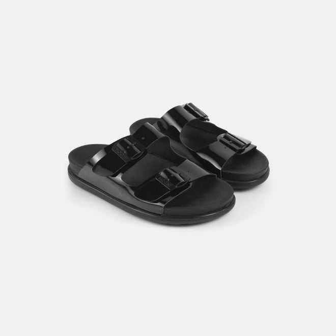 Mochi Women Black-pat Casual Slippers (SKU: 41-428-31-37)