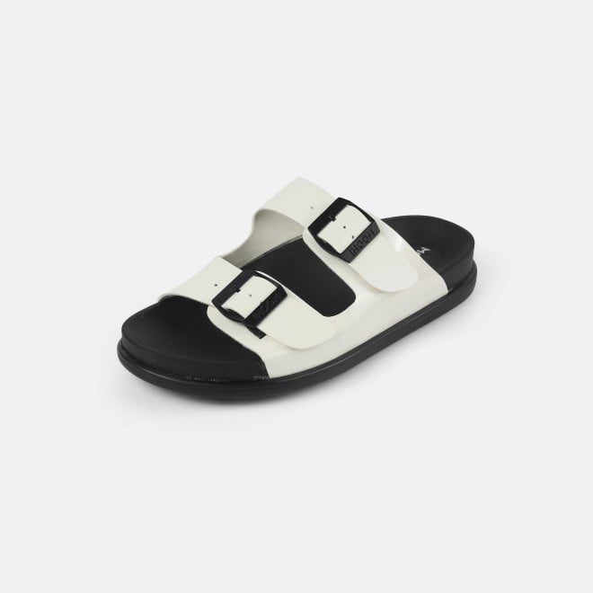 Mochi Women White Casual Slippers (SKU: 41-428-16-36)