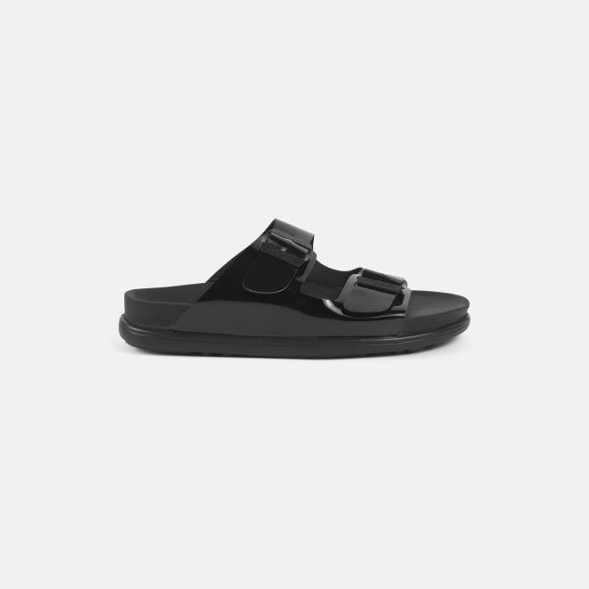 Mochi Women Black-pat Casual Slippers (SKU: 41-428-31-37)